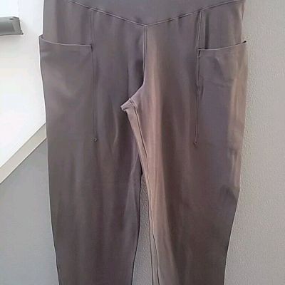 Aerie Offline Burgundy/Brown Real Me 7/8 Leggings Size Medium Workout Athletic